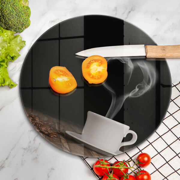 Skärbräda glas unik Kaffekopp hjärta