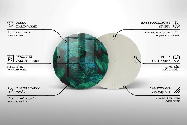 Skärbräda glas unik Djungellöv