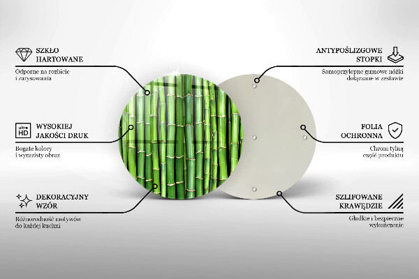 Skärbräda glas unik Natur bambu