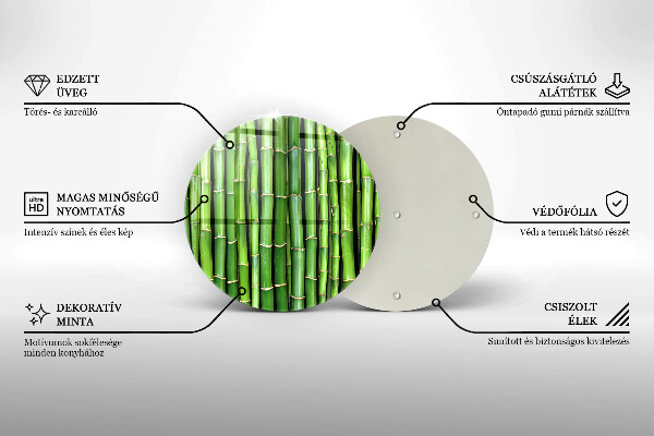 Skärbräda glas unik Natur bambu