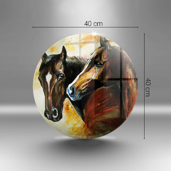 Skärbräda glas unik Djur hästar