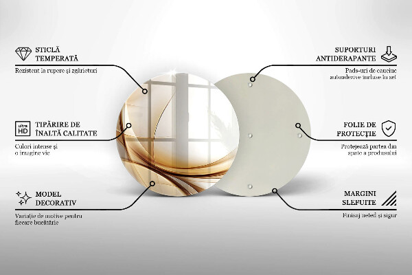 Skärbräda glas unik Abstrakta former