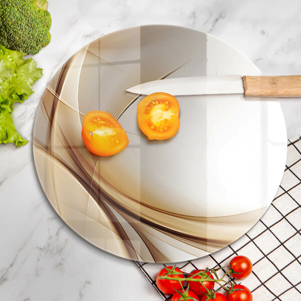 Skärbräda glas unik Abstrakta former