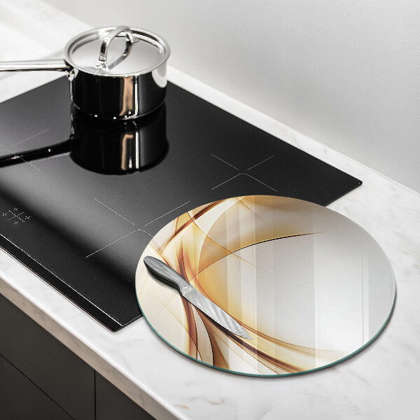 Skärbräda glas unik Abstrakta former