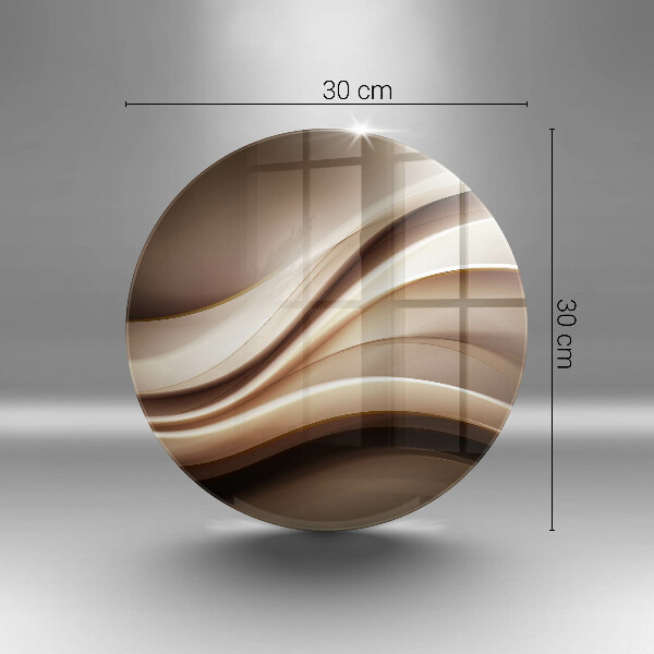 Skärbräda glas unik Abstraktion mjuka linjer