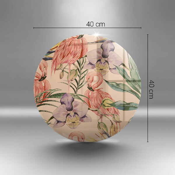 Skärbräda glas unik Flamingos illustration