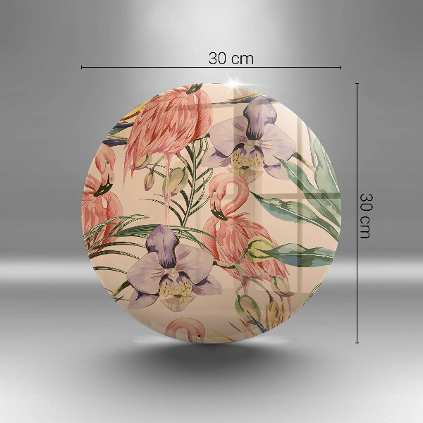 Skärbräda glas unik Flamingos illustration