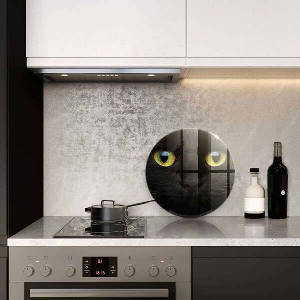 Skärbräda glas unik Djurkattögon