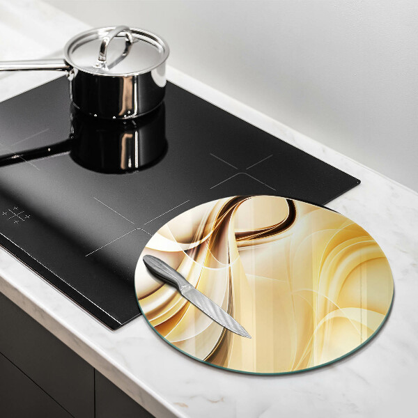 Skärbräda glas unik Rök abstraktion