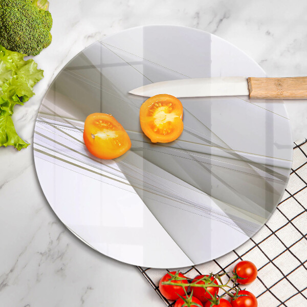 Skärbräda glas unik Abstrakta linjer design