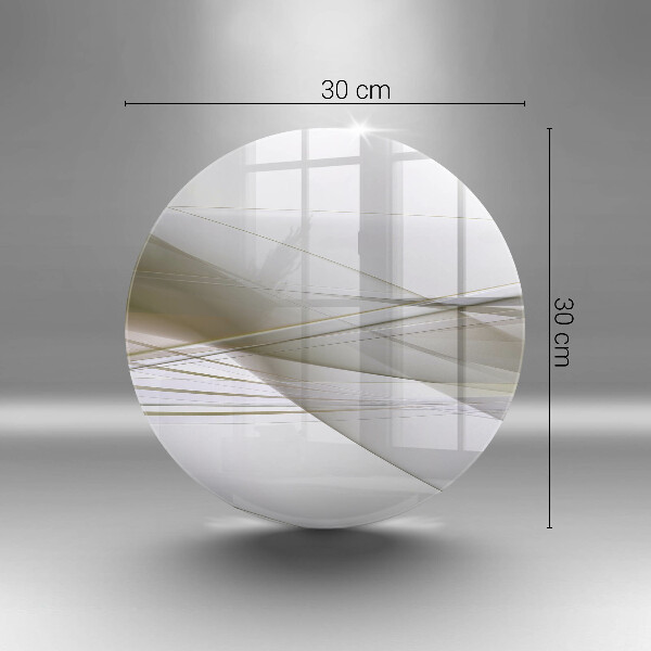 Skärbräda glas unik Abstrakta linjer design