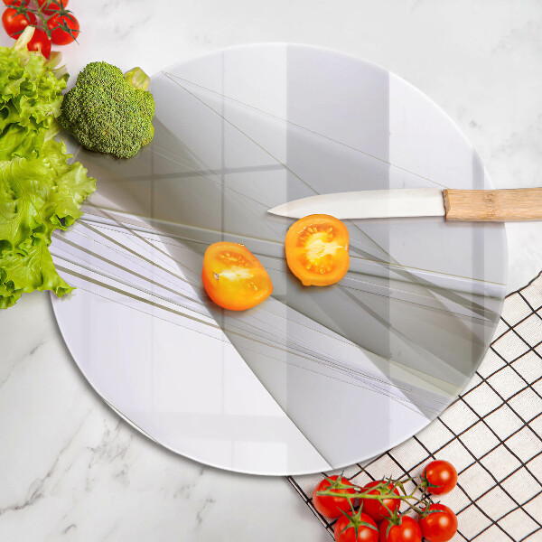 Skärbräda glas unik Abstrakta linjer design