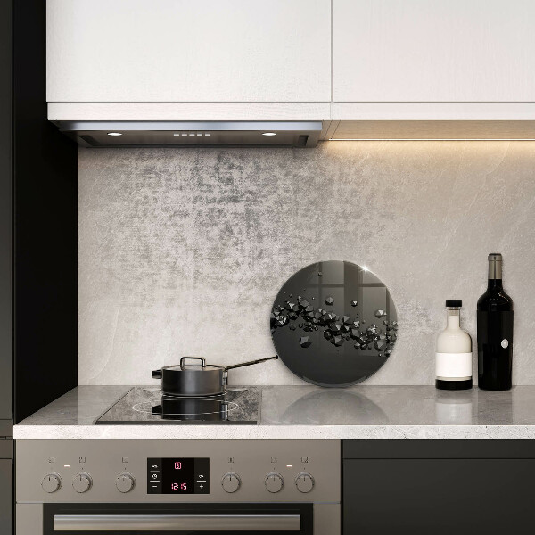 Skärbräda glas unik 3D-former abstraktion