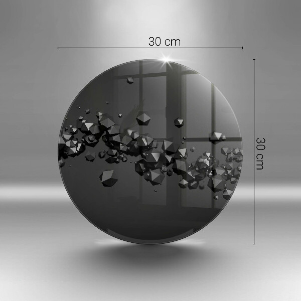 Skärbräda glas unik 3D-former abstraktion