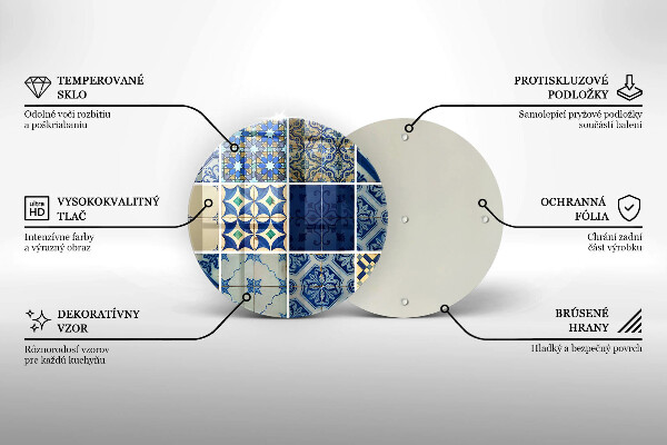 Skärbräda glas unik Dekorativa kakelplattor