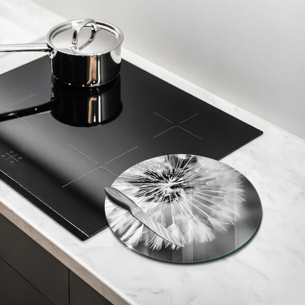 Skärbräda glas unik En delikat maskros