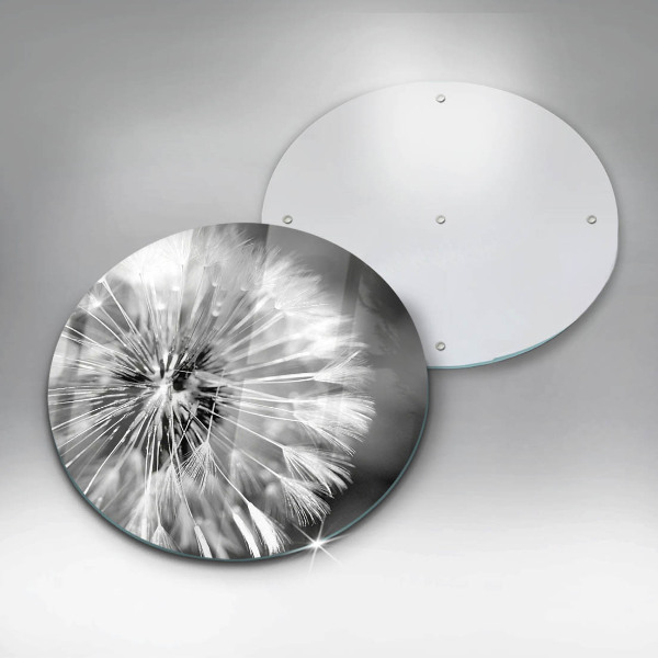 Skärbräda glas unik En delikat maskros