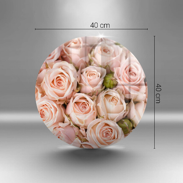 Skärbräda glas unik Bukett fina rosor