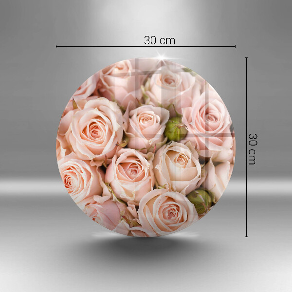 Skärbräda glas unik Bukett fina rosor