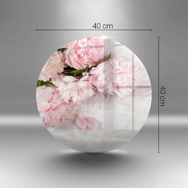 Skärbräda glas unik Delika rosor blommor