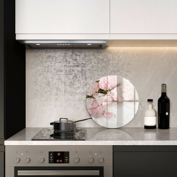 Skärbräda glas unik Delika rosor blommor