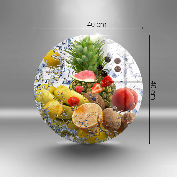 Skärbräda glas unik Saftig frukt och vatten