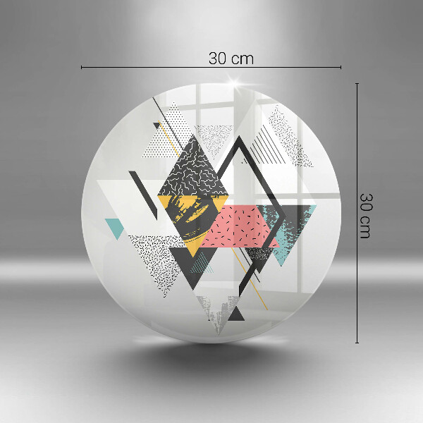 Skärbräda glas unik Abstrakta trianglar