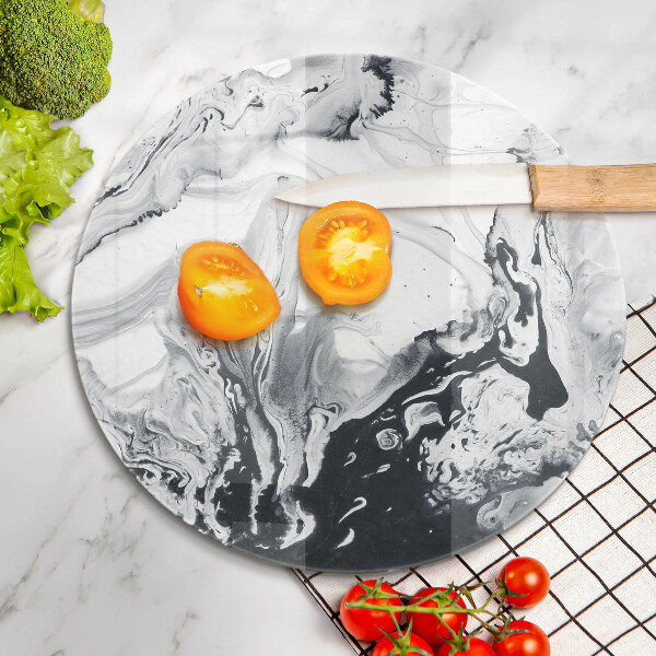 Skärbräda glas unik Bläckabstraktion