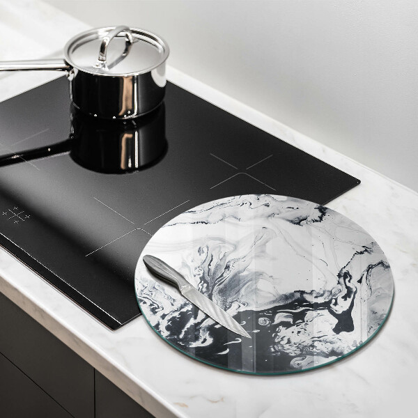 Skärbräda glas unik Bläckabstraktion