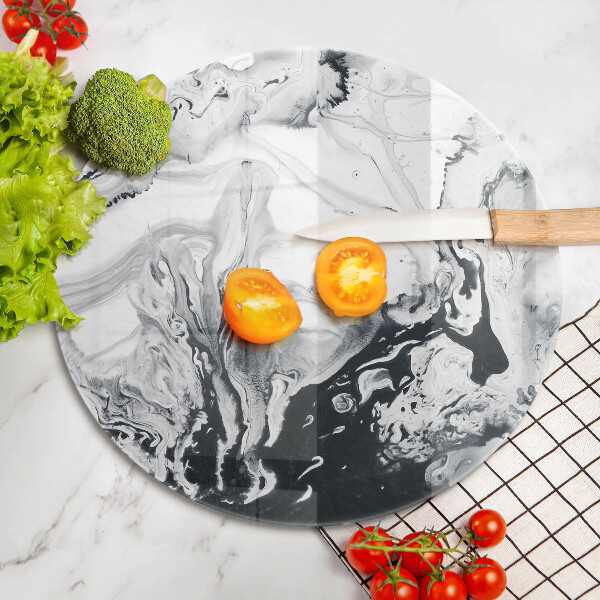 Skärbräda glas unik Bläckabstraktion