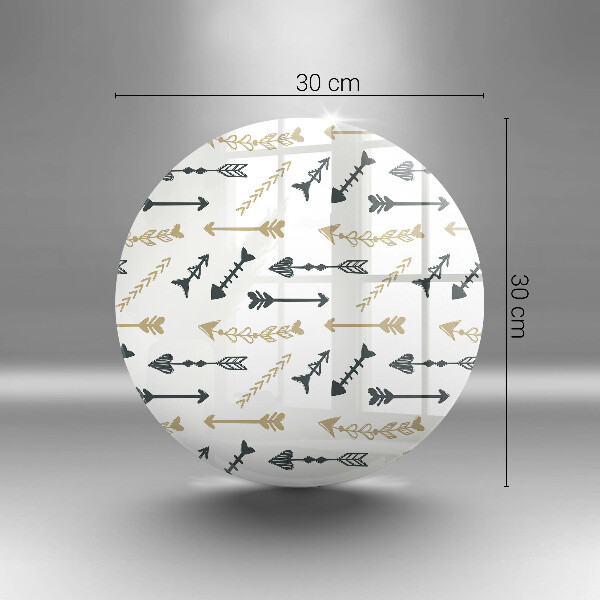 Skärbräda glas unik Boho pilar mönster