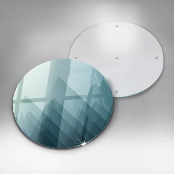 Skärbräda glas unik Abstrakta berg