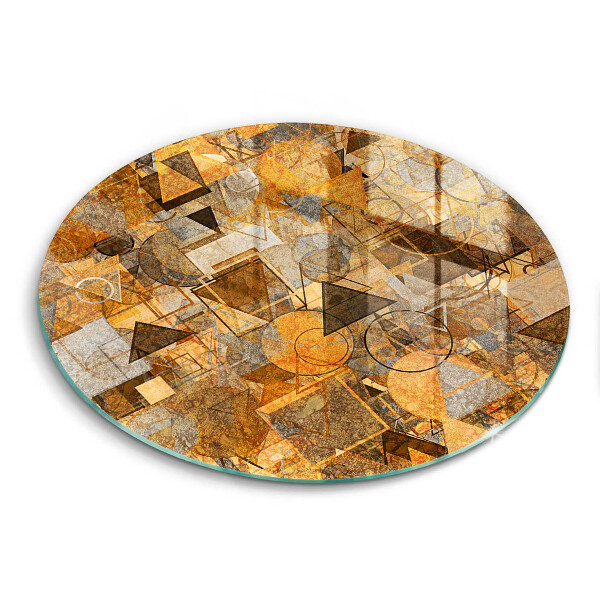 Skärbräda glas unik Seamless mönster av geometriska figurer
