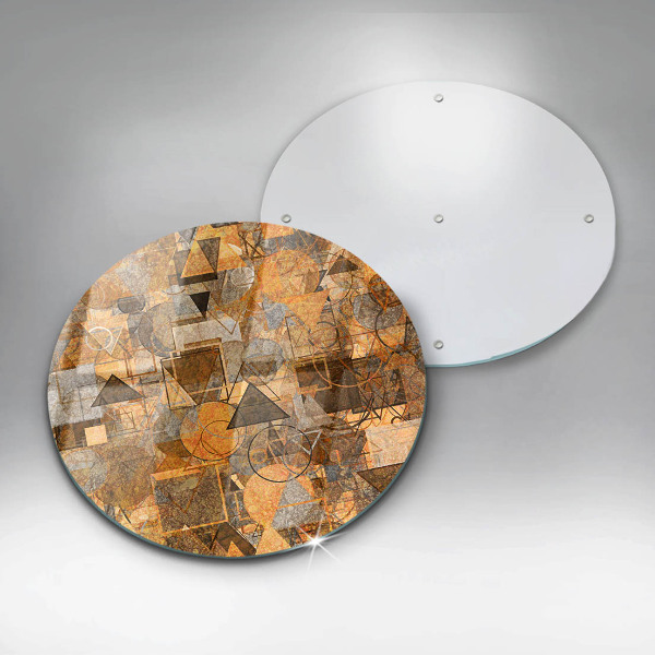 Skärbräda glas unik Seamless mönster av geometriska figurer