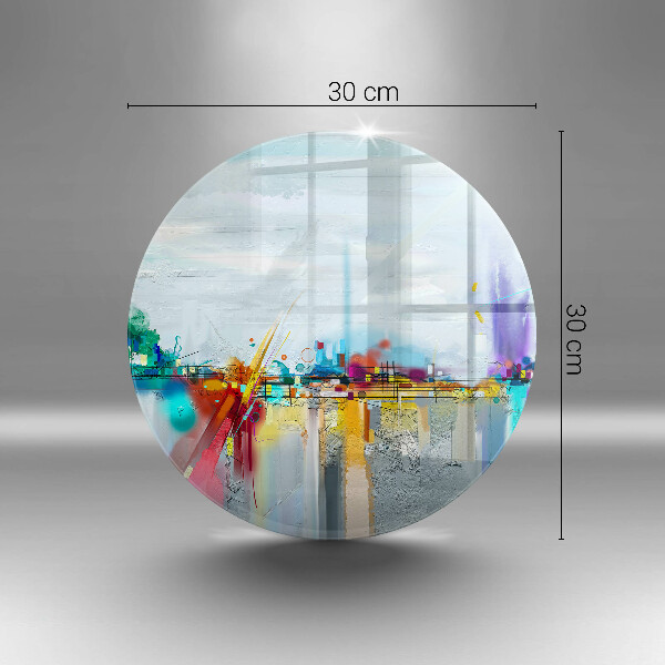 Skärbräda glas unik Målad abstraktion