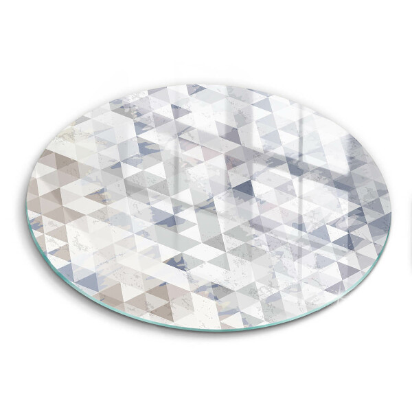 Skärbräda glas unik Trianglar mönster