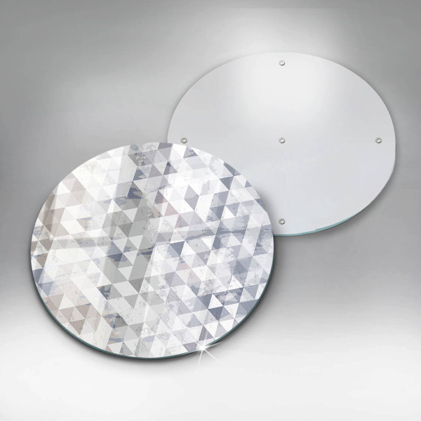 Skärbräda glas unik Trianglar mönster