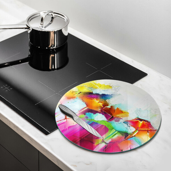 Skärbräda glas unik Målade blommor