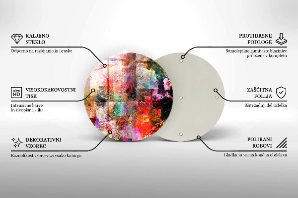 Skärbräda glas unik Måla abstraktion