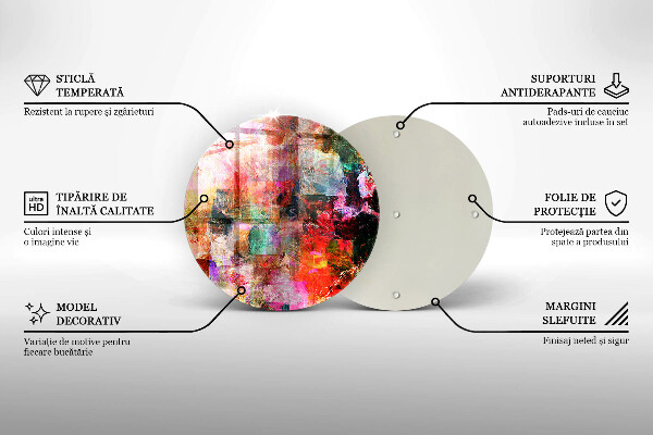 Skärbräda glas unik Måla abstraktion