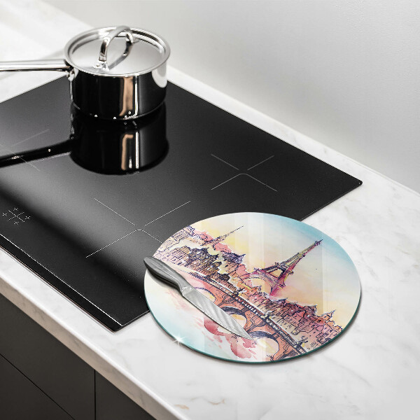 Skärbräda glas unik Landskap av Paris Eiffeltorn