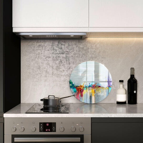 Skärbräda glas unik Målad abstraktion