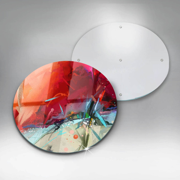 Skärbräda glas unik Målad abstraktion