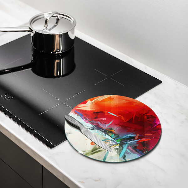 Skärbräda glas unik Målad abstraktion