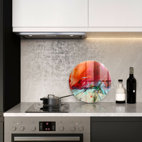 Skärbräda glas unik Målad abstraktion