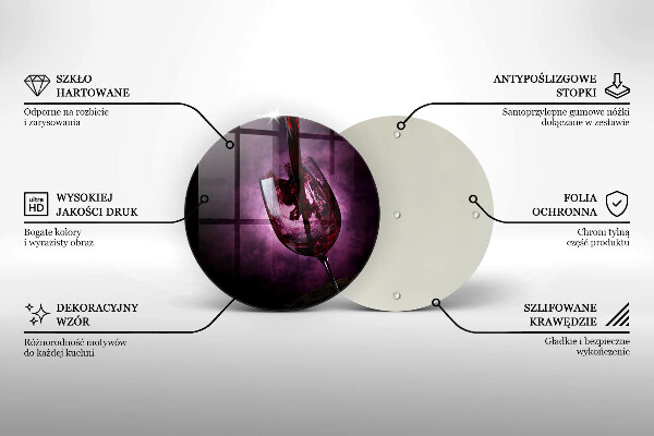 Skärbräda glas unik Ett glas vin