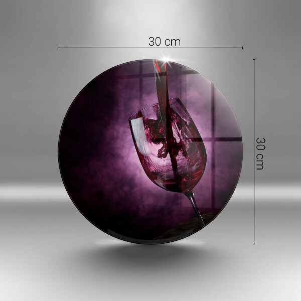 Skärbräda glas unik Ett glas vin