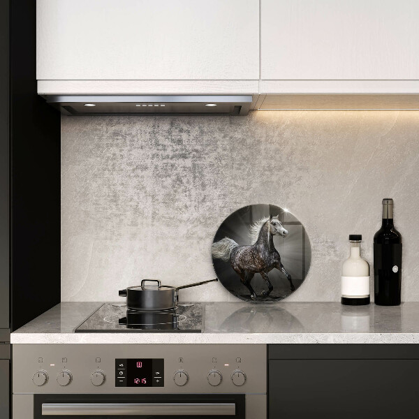 Skärbräda glas unik Häst i galopp