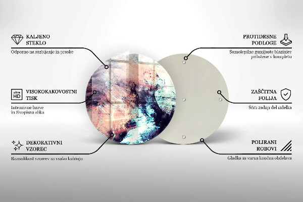 Skärbräda glas unik Målad abstraktion