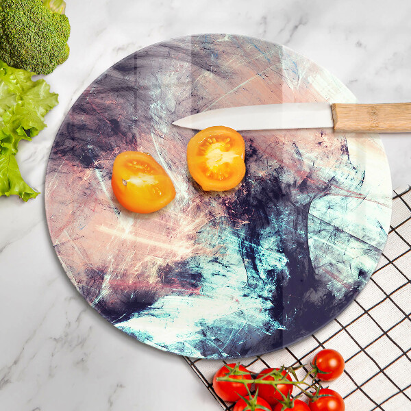 Skärbräda glas unik Målad abstraktion